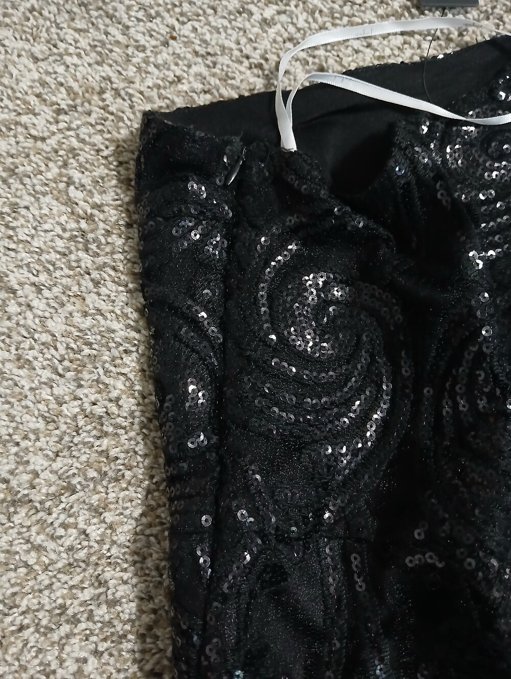 Lulu's Black One-Shoulder Sequin Mini Dress - Picture 16 of 16
